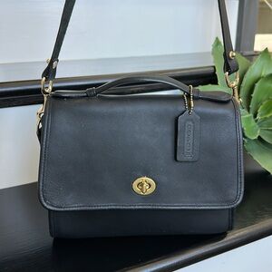 Coach vintage Court bag Genuine leather crossbody shoulder satchel purse handbag